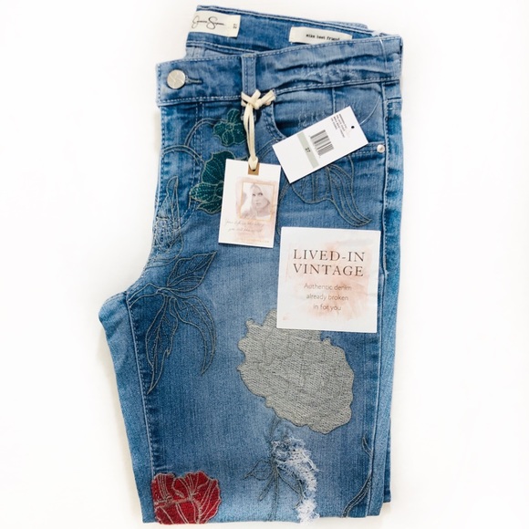 Jessica simpson embroidered jeans Clearance